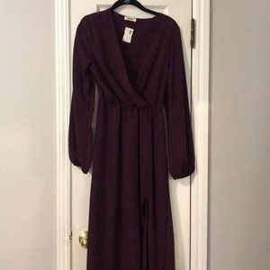 Purple maxi dress